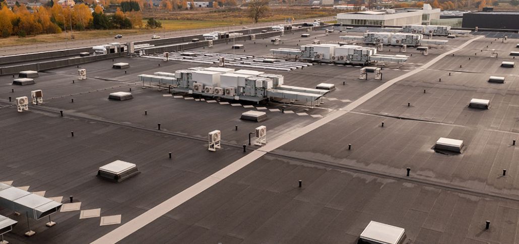 asphalt roofing commercial material option